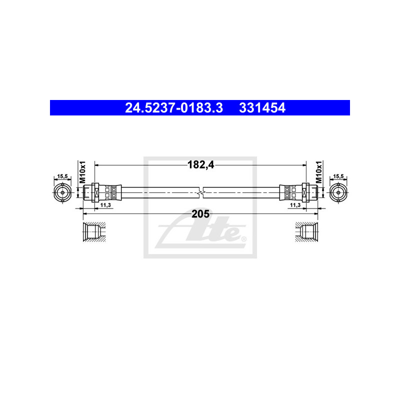 Flexible de frein ATE