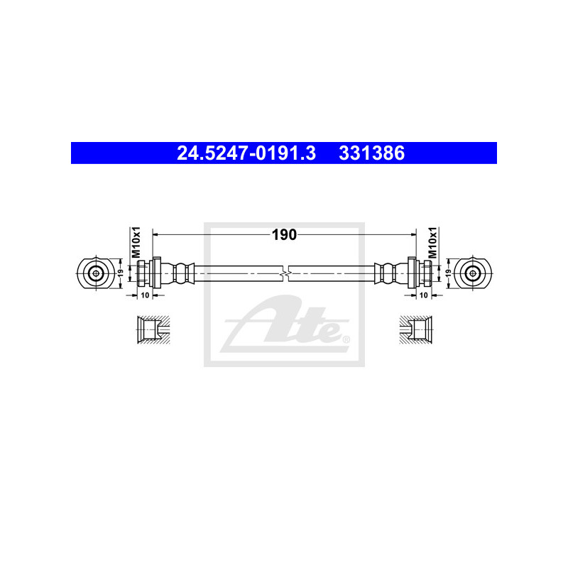 Flexible de frein ATE