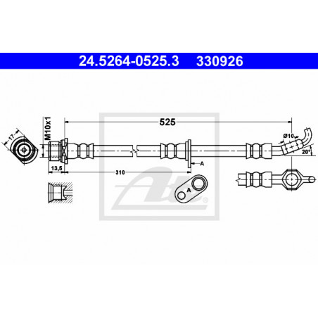 Flexible de frein ATE
