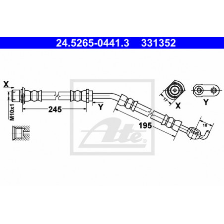 Flexible de frein ATE