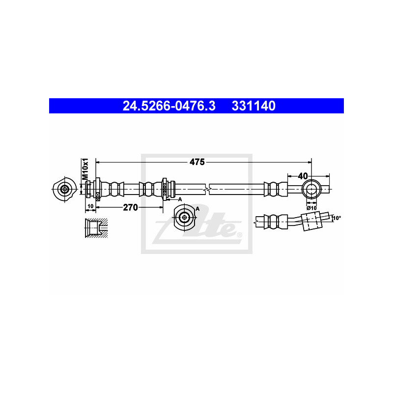 Flexible de frein ATE