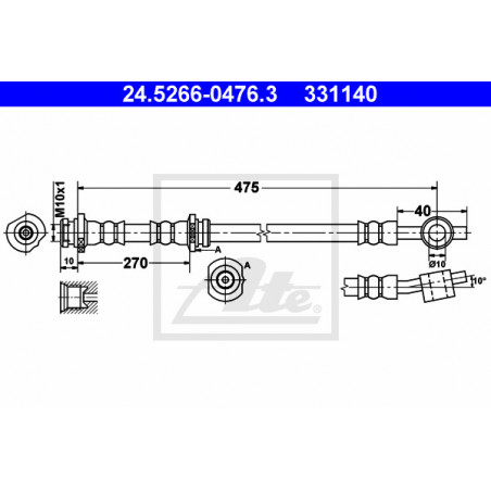 Flexible de frein ATE