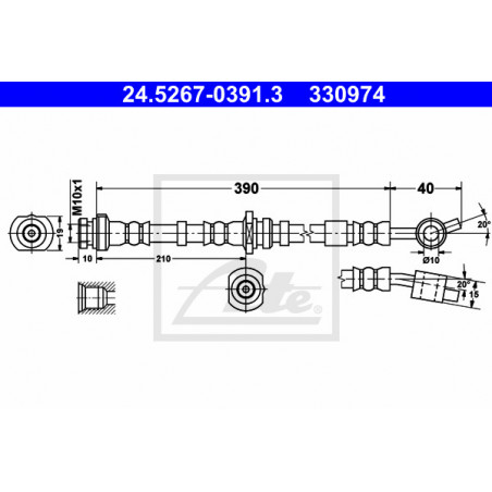 Flexible de frein ATE
