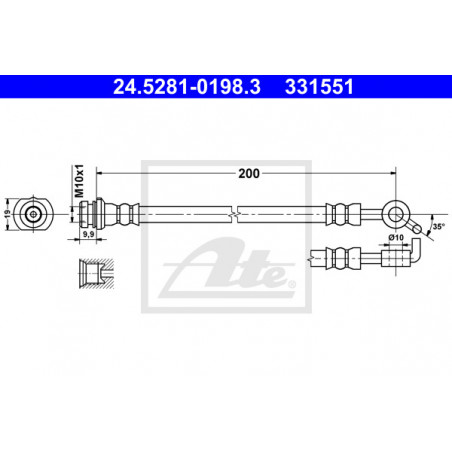 Flexible de frein ATE