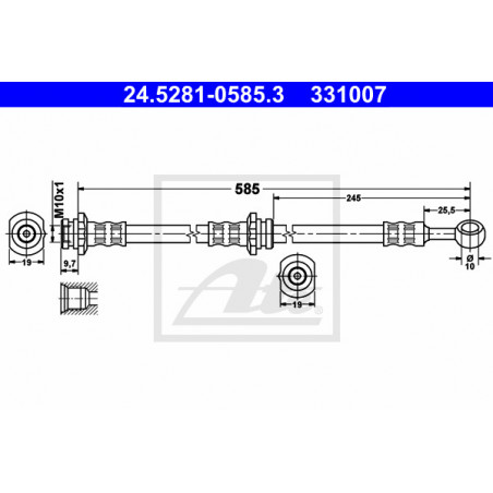 Flexible de frein ATE