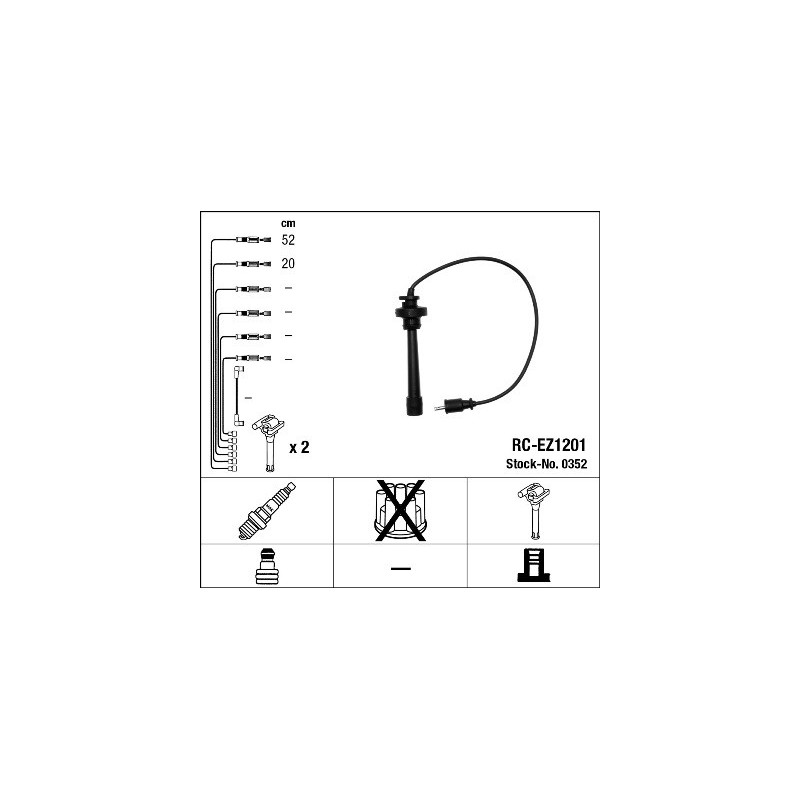 Fils de bougies / Faisceau d'allumage NGK