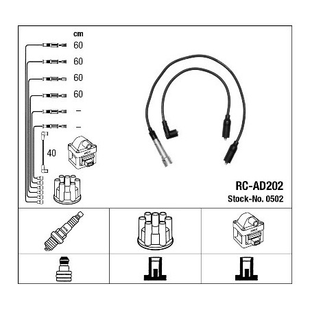 Fils de bougies / Faisceau d'allumage NGK