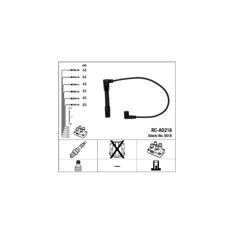 Fils de bougies / Faisceau d'allumage NGK
