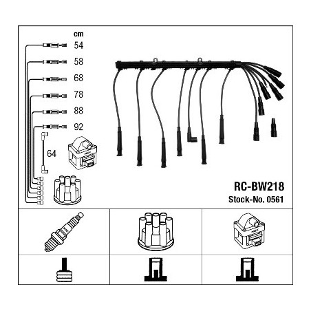 Fils de bougies / Faisceau d'allumage NGK