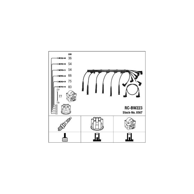 Fils de bougies / Faisceau d'allumage NGK