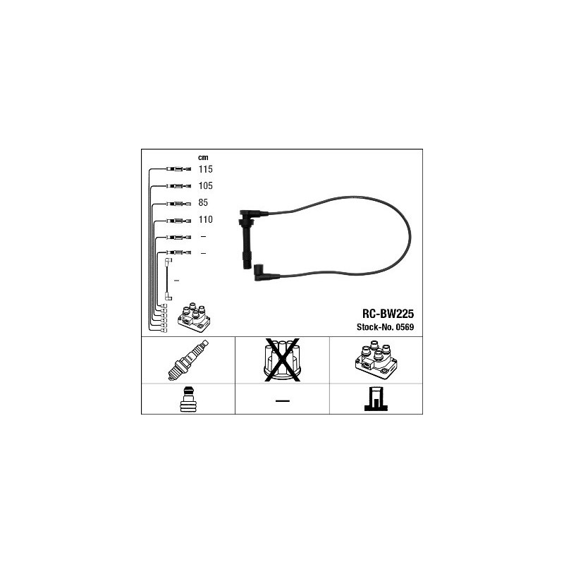 Fils de bougies / Faisceau d'allumage NGK