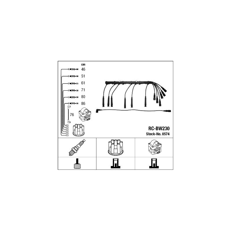 Fils de bougies / Faisceau d'allumage NGK