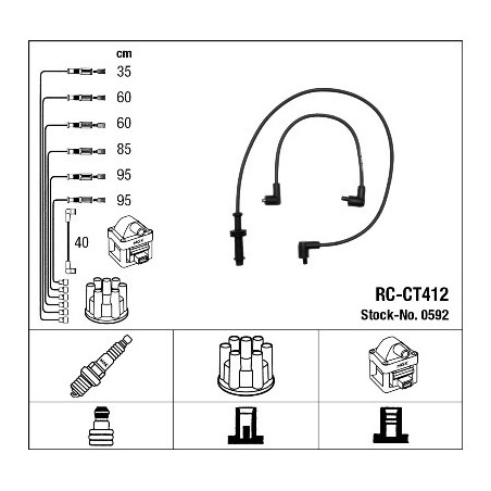 Fils de bougies / Faisceau d'allumage NGK