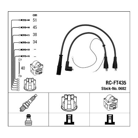 Fils de bougies / Faisceau d'allumage NGK