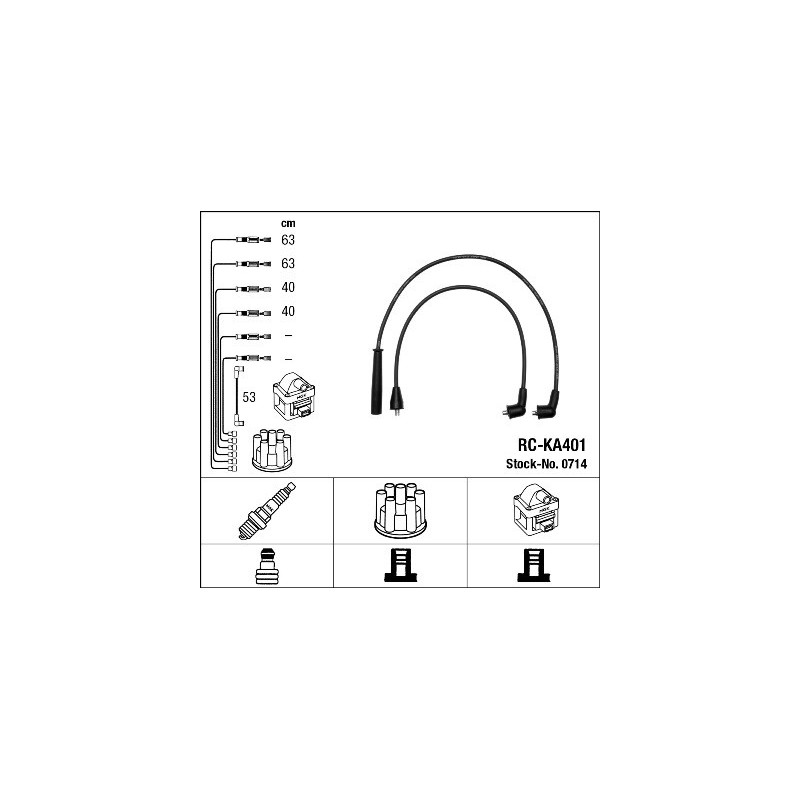 Fils de bougies / Faisceau d'allumage NGK