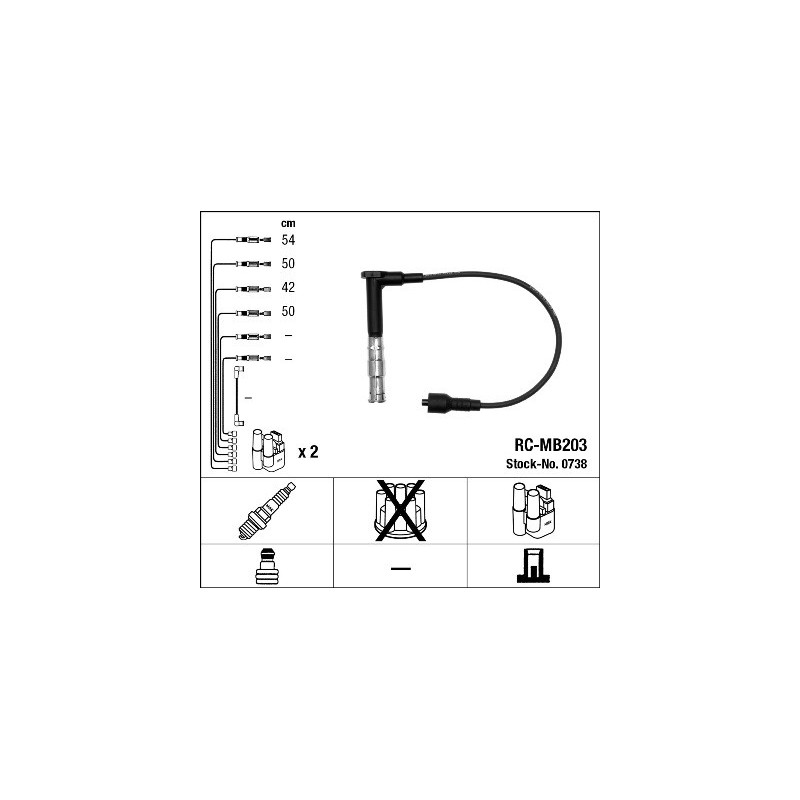 Fils de bougies / Faisceau d'allumage NGK