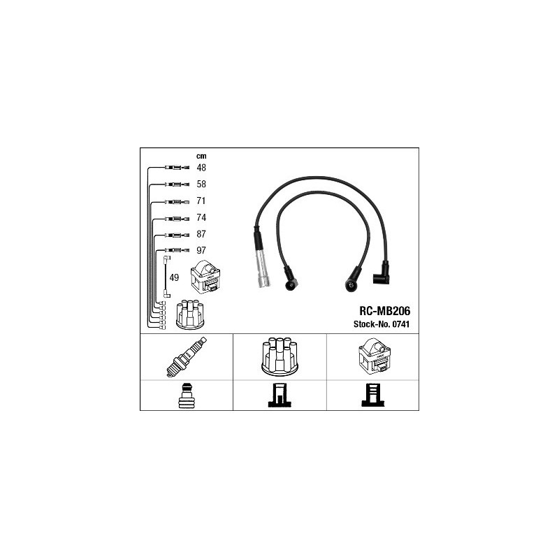 Fils de bougies / Faisceau d'allumage NGK