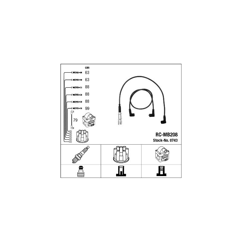 Fils de bougies / Faisceau d'allumage NGK