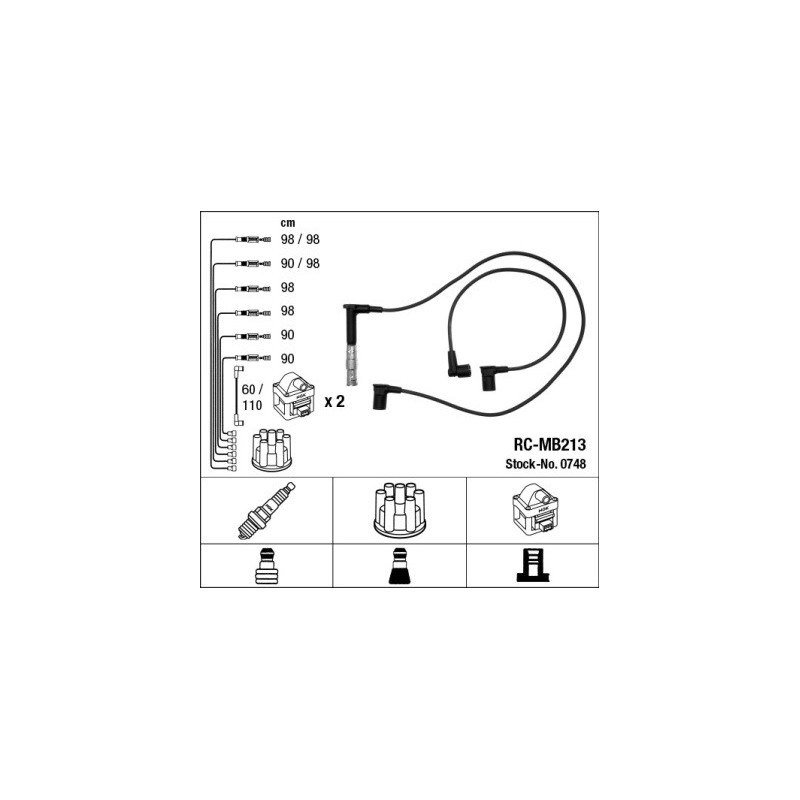 Fils de bougies / Faisceau d'allumage NGK