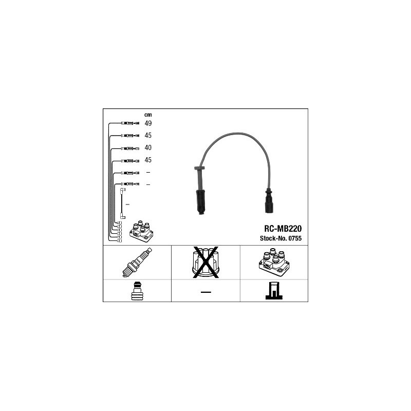 Fils de bougies / Faisceau d'allumage NGK