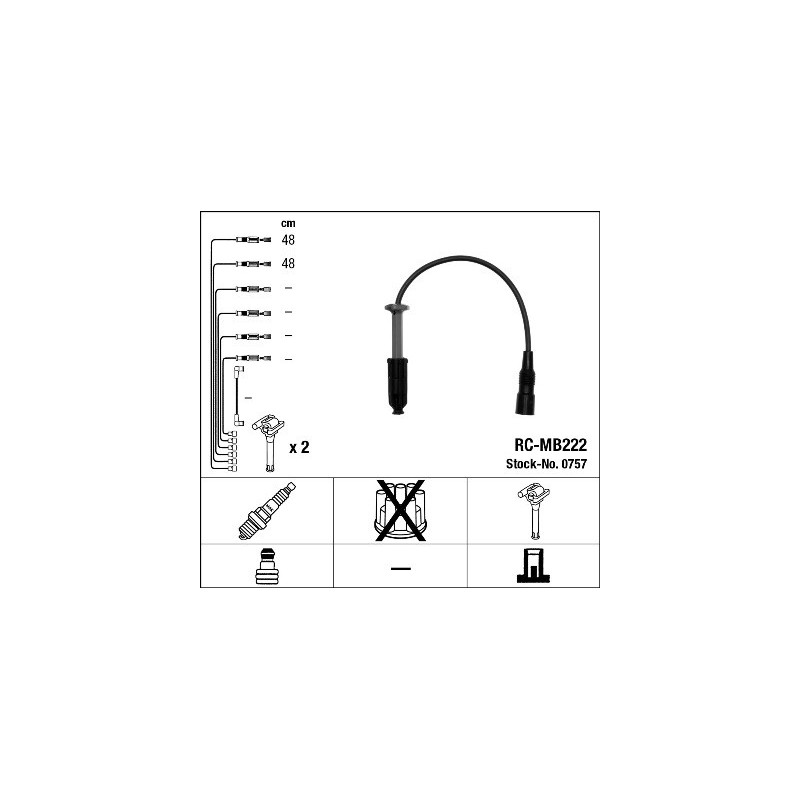 Fils de bougies / Faisceau d'allumage NGK