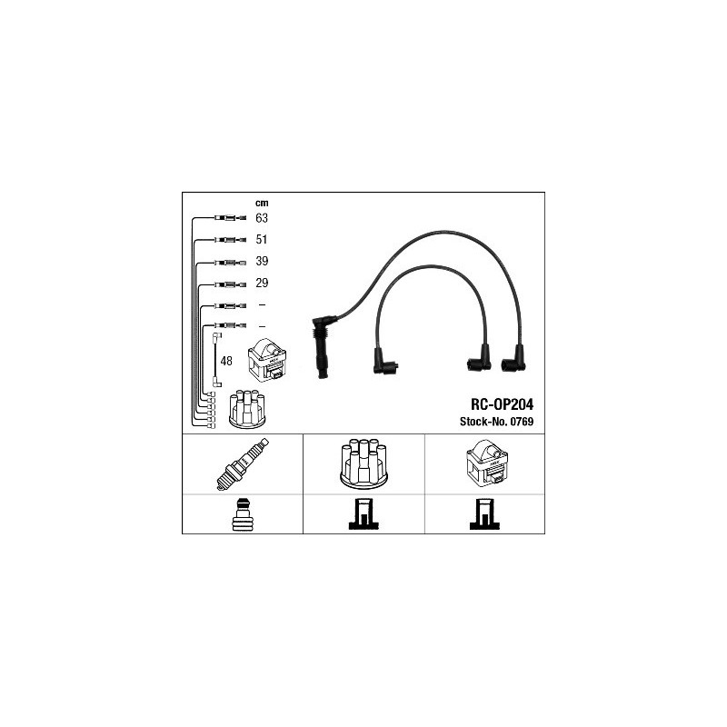 Fils de bougies / Faisceau d'allumage NGK