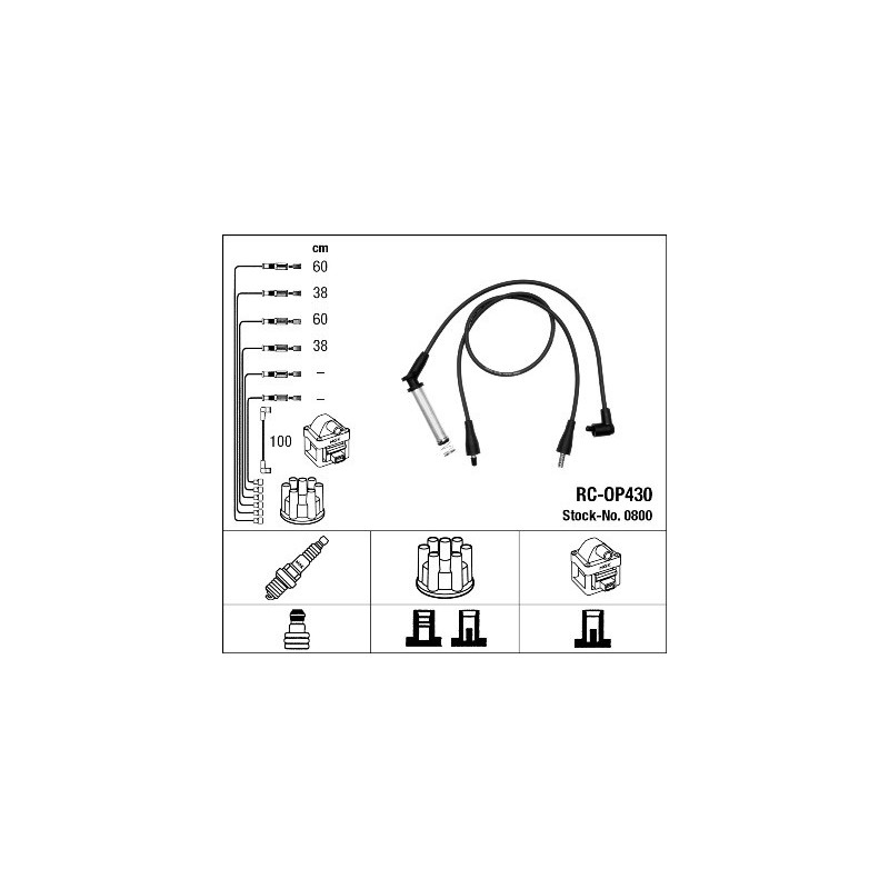 Fils de bougies / Faisceau d'allumage NGK