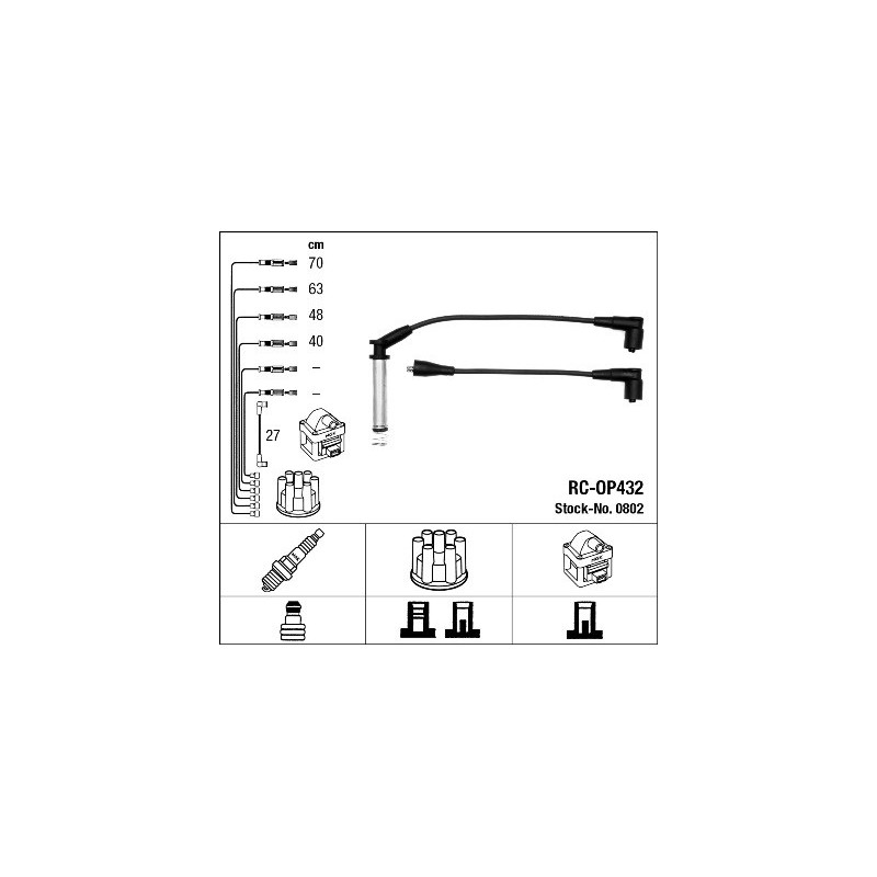 Fils de bougies / Faisceau d'allumage NGK