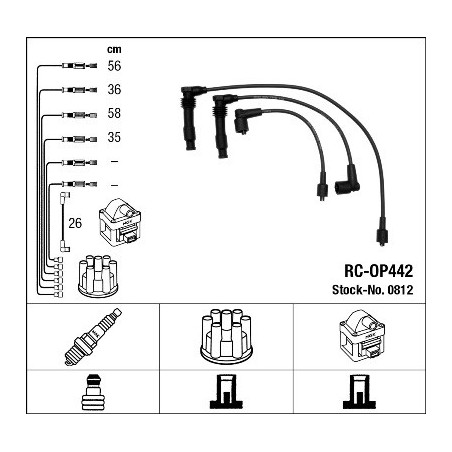 Fils de bougies / Faisceau d'allumage NGK
