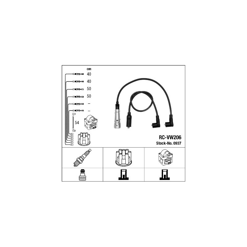 Fils de bougies / Faisceau d'allumage NGK