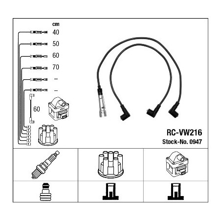 Fils de bougies / Faisceau d'allumage NGK