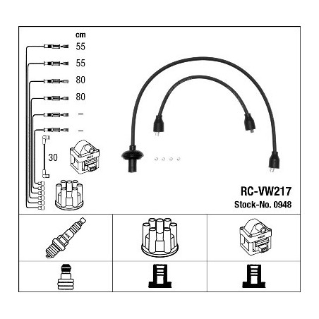 Fils de bougies / Faisceau d'allumage NGK