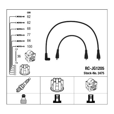 Fils de bougies / Faisceau d'allumage NGK