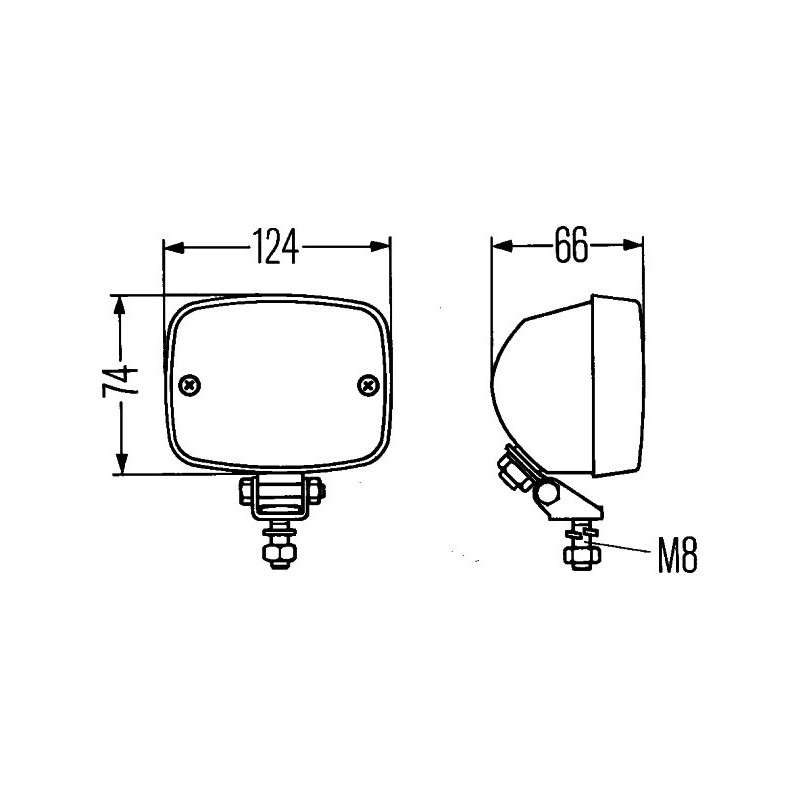 Feu antibrouillard arrière HELLA