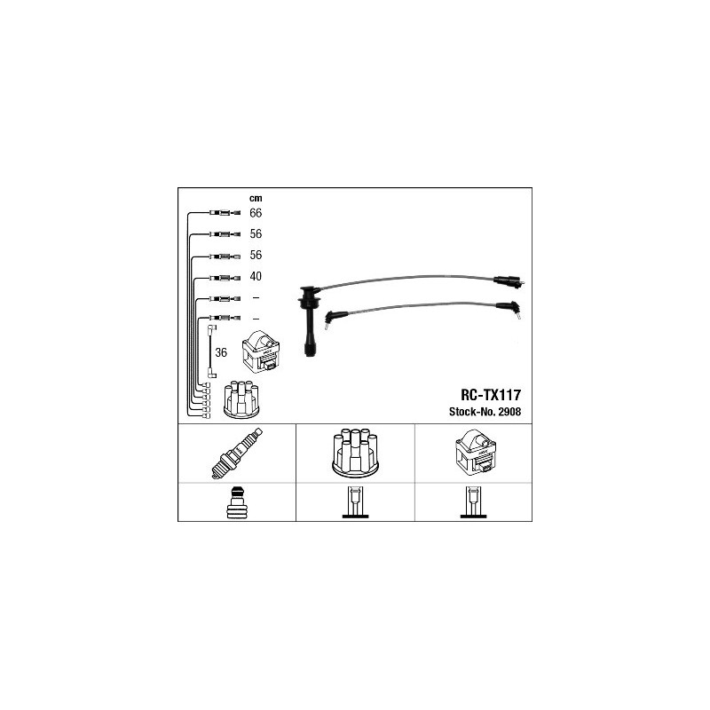 Fils de bougies / Faisceau d'allumage NGK