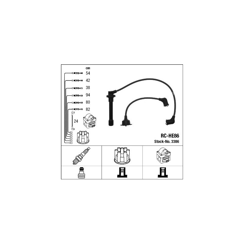 Fils de bougies / Faisceau d'allumage NGK