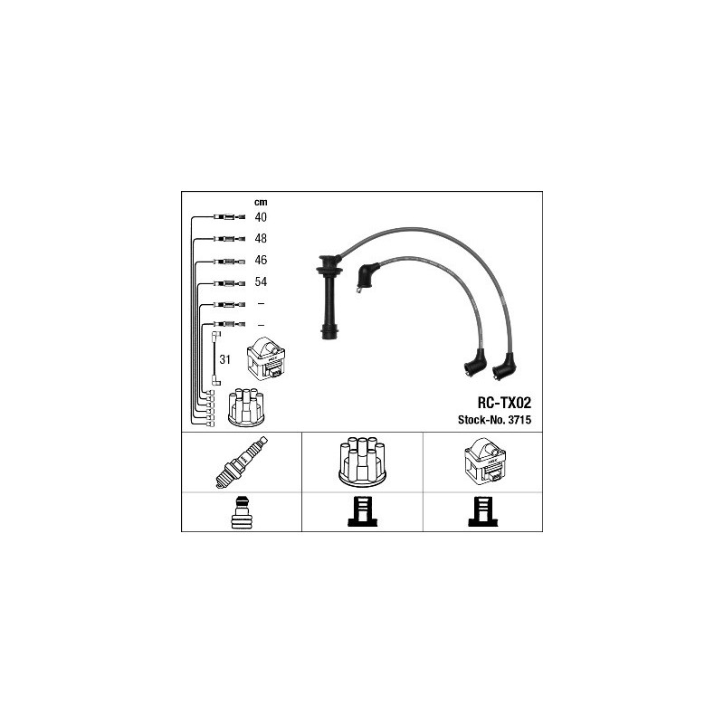 Fils de bougies / Faisceau d'allumage NGK