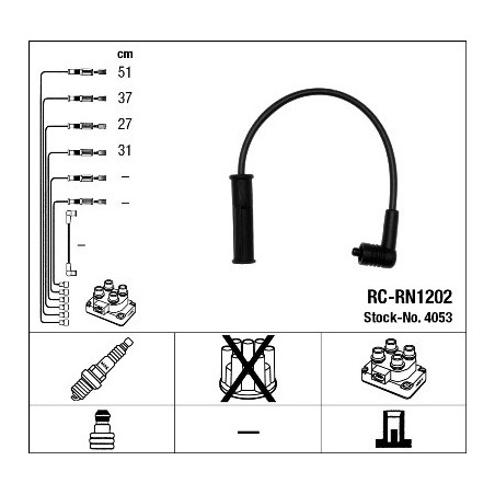 Fils de bougies / Faisceau d'allumage NGK