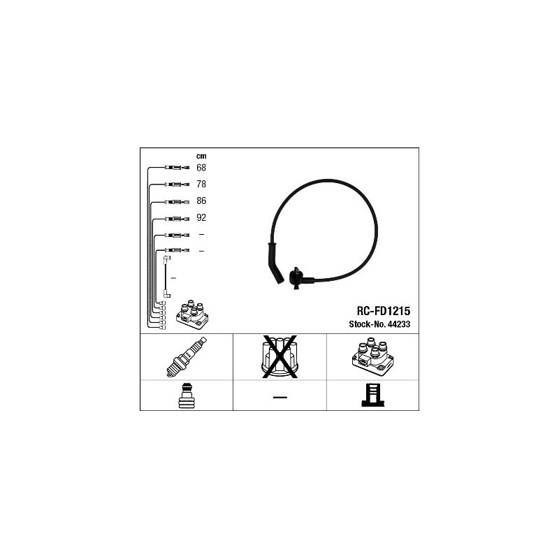 Fils de bougies / Faisceau d'allumage NGK