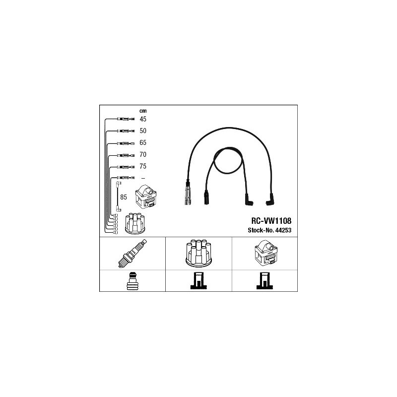 Fils de bougies / Faisceau d'allumage NGK