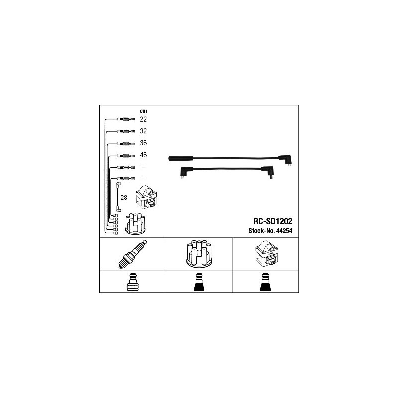 Fils de bougies / Faisceau d'allumage NGK