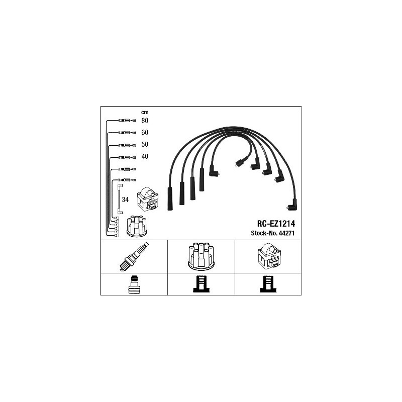 Fils de bougies / Faisceau d'allumage NGK