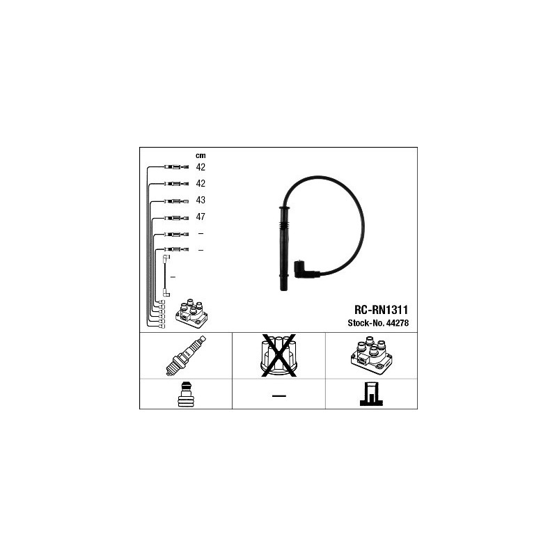 Fils de bougies / Faisceau d'allumage NGK
