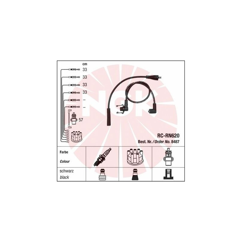 Fils de bougies / Faisceau d'allumage NGK