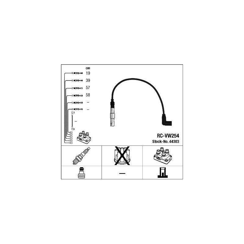Fils de bougies / Faisceau d'allumage NGK