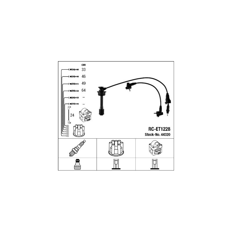 Fils de bougies / Faisceau d'allumage NGK