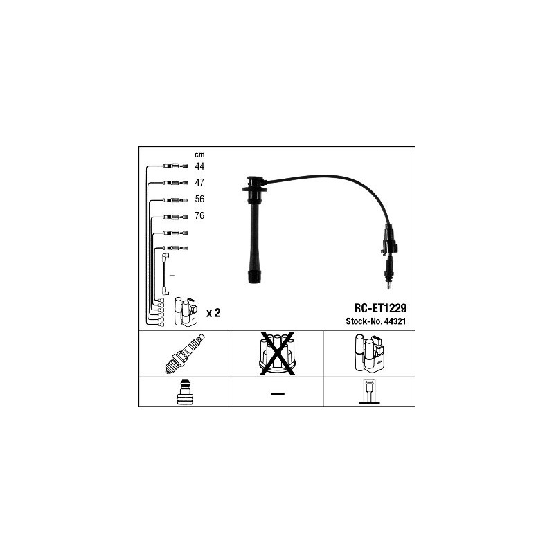 Fils de bougies / Faisceau d'allumage NGK