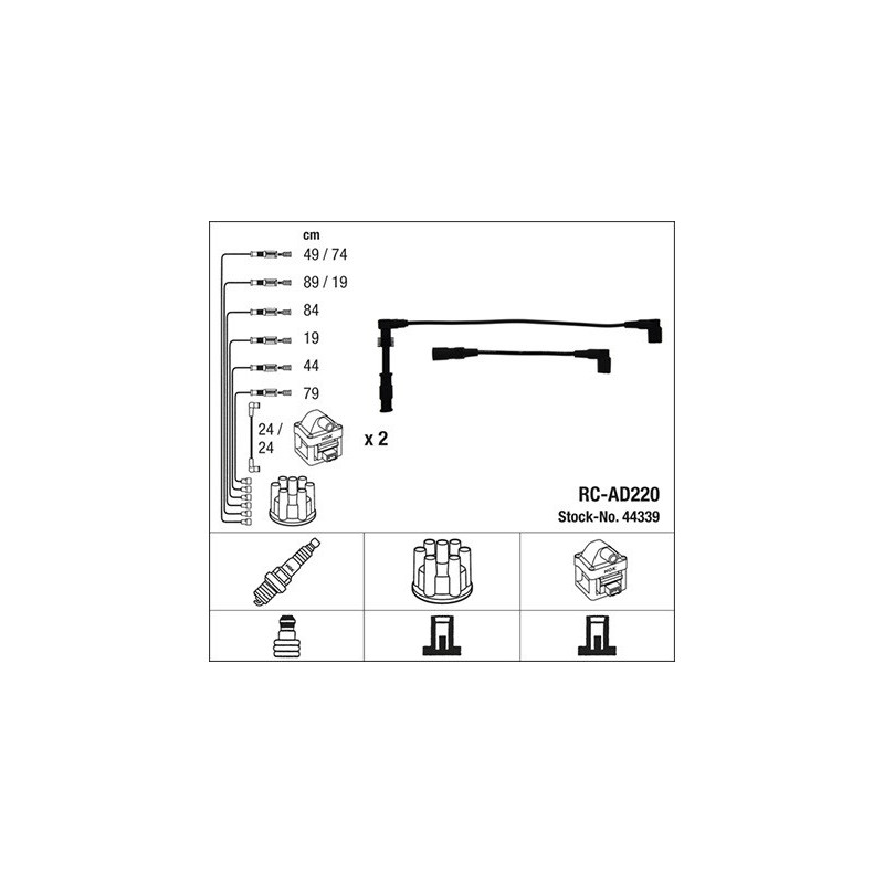 Fils de bougies / Faisceau d'allumage NGK
