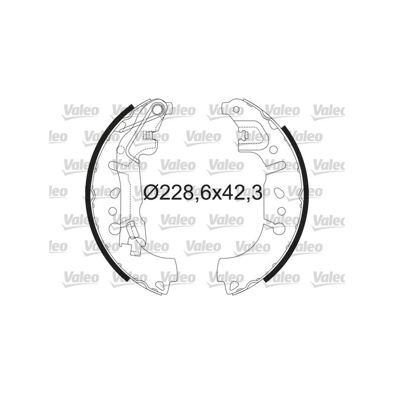 Jeu de mâchoires de frein VALEO