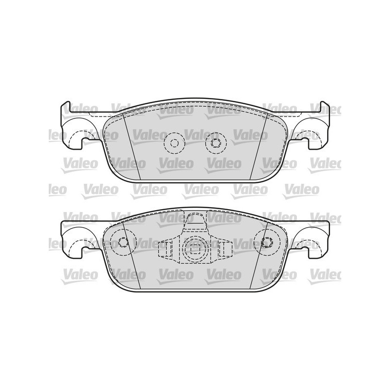 Jeu de quatre plaquettes de frein à disque VALEO